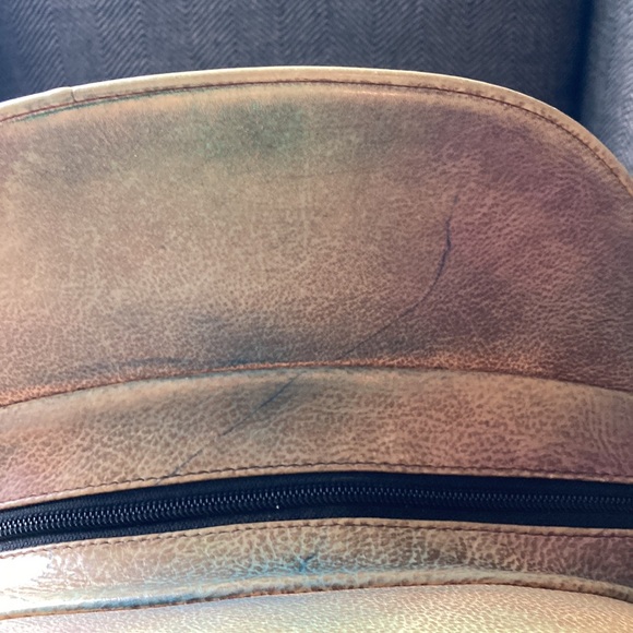 Anuschka purse, should bag, tote, large peacock original art - Picture 7 of 8